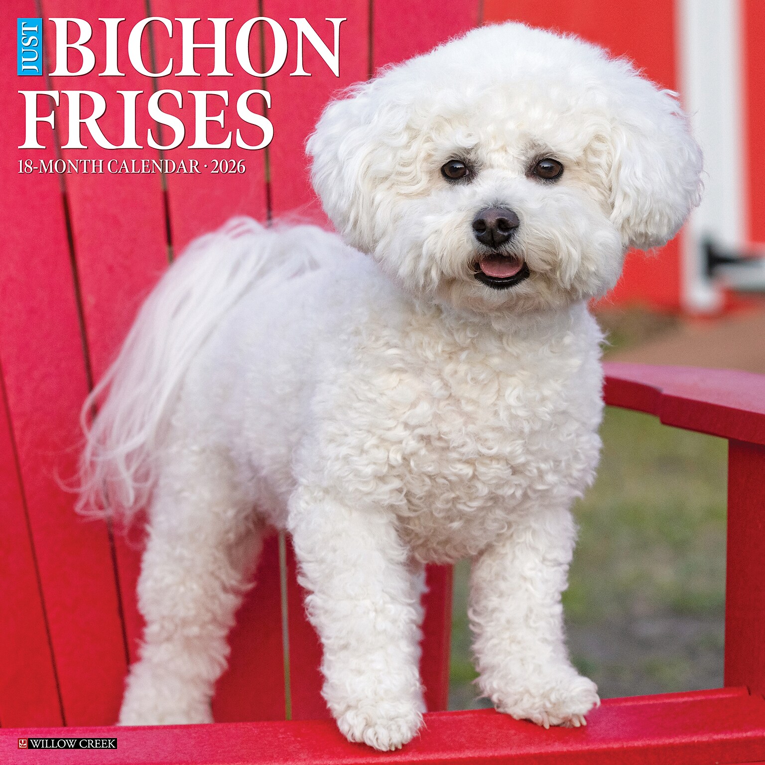 2026 Willow Creek Bichon Frises 12 x 12 Monthly Wall Calendar (50248)