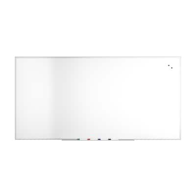 TRU RED™ Magnetic Steel Dry Erase Board, Satin Frame, 8 x 4 (TR61178)