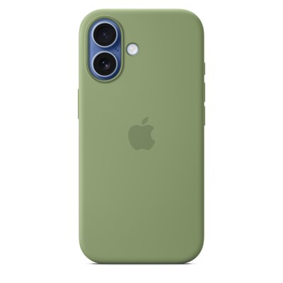 Apple Silicone MagSafe Phone Case for iPhone 17, Light Moss (MGEX4ZM/A)