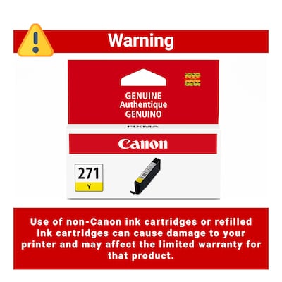 Canon 271 Yellow Standard Yield Ink Cartridge (0393C001)