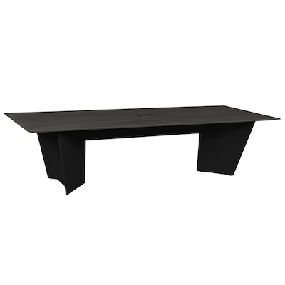 Regency Array 120W x 48D Conference Table with Grommet, Ash Grey/Black (ACT12048AGBK)