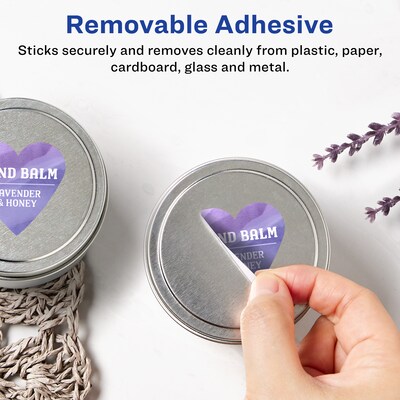 Avery Laser/Inkjet Decorative Edge Multipurpose Labels, 1.5 x 1.5, White, 2000 Labels/Box (94602)