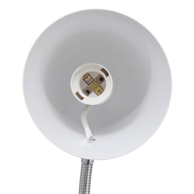 Simple Designs Sleek Essentials LED Desk Lamp, 15.28", Off White (LD1075-OFF)
