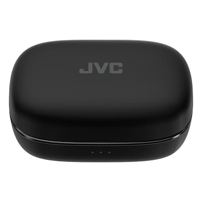 JVC Fitness True Wireless Bluetooth Active Noise Canceling Earbuds with Mic, Earhooks & Charging Case, Black (HA-EC75T)