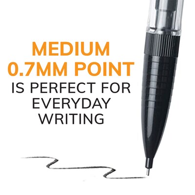 BIC Xtra Smooth Mechanical Pencils, 0.7mm, #2 Medium Lead, Dozen (MP11-BLK)