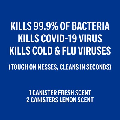 Perk™ Disinfecting Wipes, Fresh & Lemon Scent, 35 Wipes/Container, 3/Pack (PK56666)