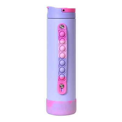 Elemental Iconic Pop Stainless Steel Triple Wall Insulated Water Bottle, 20 oz., Lilac Tie Dye (EMLEB20LCTD33P)