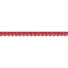 Barker Creek Happy Cherry Double-Sided Scalloped Edge Border, 39 x 2.25, 13/Pack
