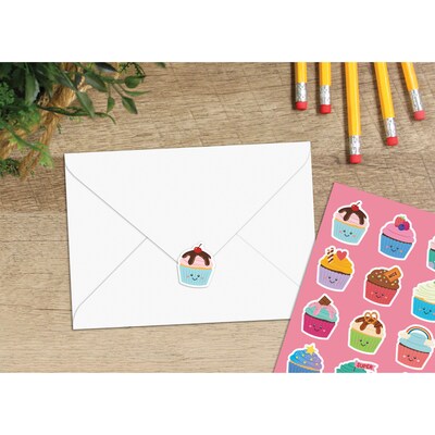Teacher Created Resources Cupcake Smelly Stickers, Multicolored, 120/Pack, 6/Packs/Bundle (TCR9439-6)