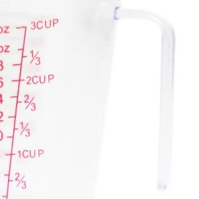 Better Houseware Acrylic Measuring Cup with Handle, 24-Oz., Clear (BTH933)