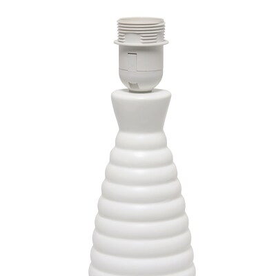Simple Designs Alsace Bottle Table Lamp, Off White (LT2076-OFF)