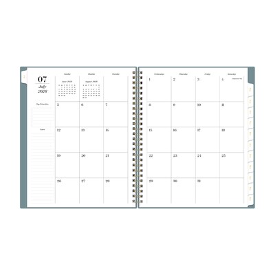 2026-2027 Blue Sky Sincerely Jules Swiss Daisy Marina 7" x 9" Academic Year Weekly & Monthly Planner, Plastic Cover (159090)