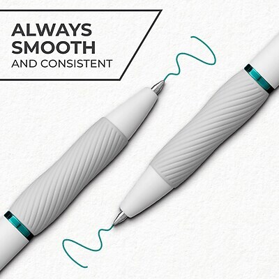 Sharpie S-Gel Retractable Gel Pens, Medium Point, 0.7mm, Teal Ink, 12/Pack (2220532)