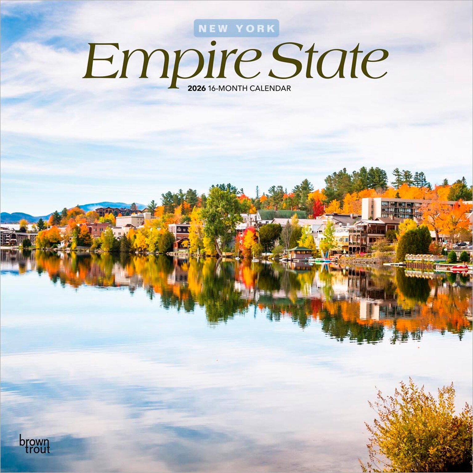 2026 BrownTrout Empire State New York Places 12 x 12 Monthly Wall Calendar (9798330703197)