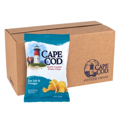 Cape Cod Gluten Free Sea Salt & Vinegar Potato Chips, 2 oz., 6/Pack (220-02565)