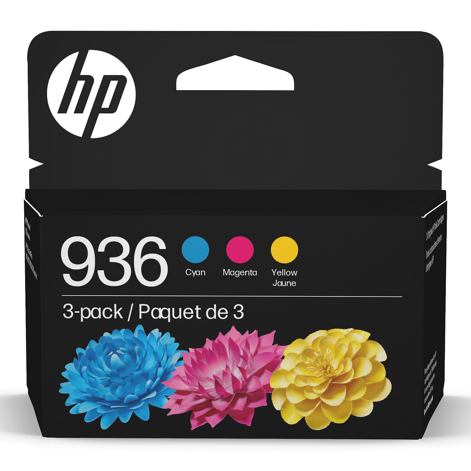 HP 936 Cyan/Magenta/Yellow Standard Yield Ink Cartridges, 3/Pack ...
