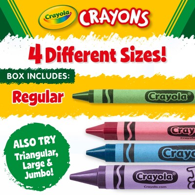 Crayola Crayons, Assorted Colors, 8/Box (52-3008)