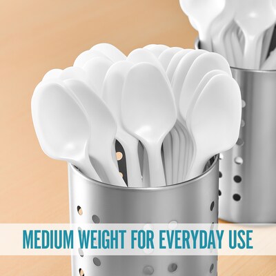 Perk™ Eco Compostable PLA Spoon, Medium-Weight, White, 1800/Carton (PK56203CT)