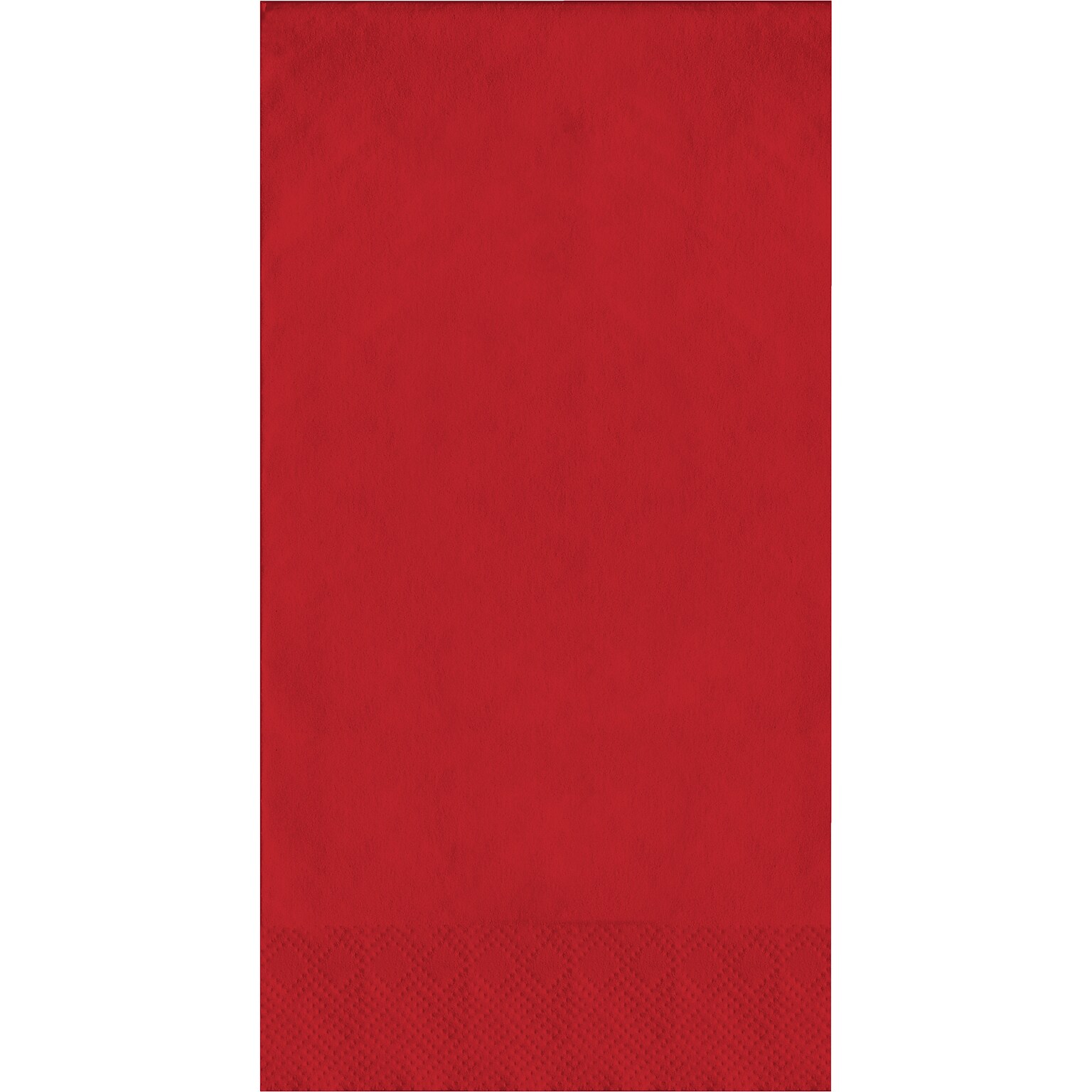 Creative Converting Touch of Color Guest Towels, 3-ply, Classic Red, 192/Carton (951031)