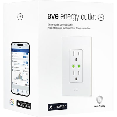 Eve Systems Energy Matter Smart Outlet, White (TS19172262)