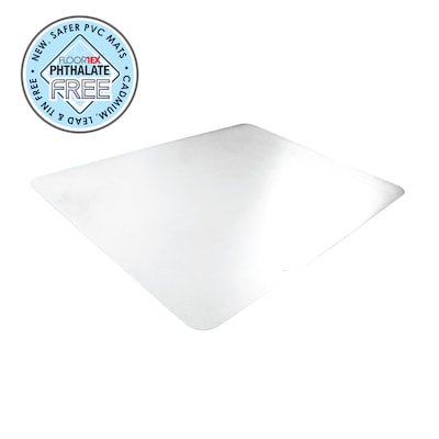 Desktex® Crystal Clear Vinyl Rectangular Desk Pad - 19" x 24"