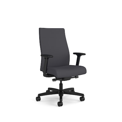 HON Ignition 2.0 Ergonomic Vinyl Upholstered Swivel Task Chair, Basalt (HIWMU.Y2.A.TS.SX23.NL.SB.T)