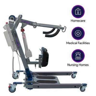 ProHeal Sit to Stand Body Patient Transfer Lift, 4 Sling Hooks, 500 lb. Capacity (PH-34500-FBM)