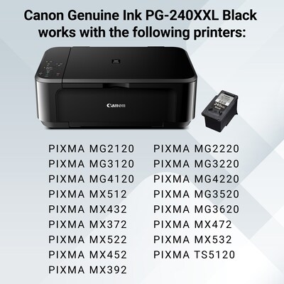Canon PG-240 XXL Black Extra High Yield Ink Cartridge (5204B001)