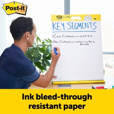 Post-it Super Sticky Tabletop Easel Pad, 20" x 23", 20 Sheets/Pad, 4 Pads/Pack (563 VAD 4PK)