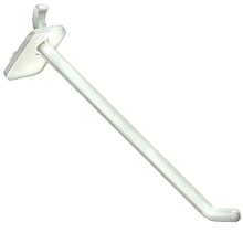 Azar Displays 6 Lexan Hook: 0.287 Diameter, 50-Pack, White (800006-W)