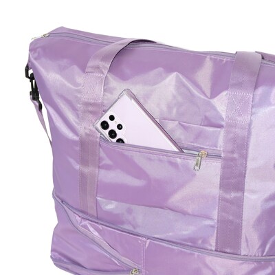 Nicci Polyester Travel Duffel, Light Purple (CBM10003-LPUR)