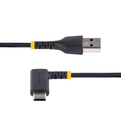 StarTech 0.5ft USB-A to USB-C Charging Cable, Male to Male, Black (R2ACR-15C-USB-CABLE)