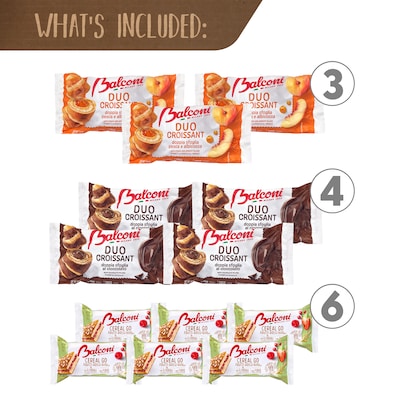 Snack Box Pros Balconi Authentic Italian Pastry Snack Box, 47/Box (700-00184)