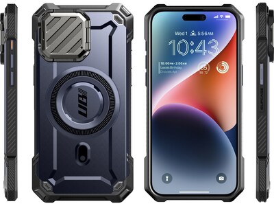 SUPCASE Unicorn Beetle MAG XT MagSafe Rugged Case for iPhone 15 Pro Max, Shock-Absorbing, Dark Blue (SPH23MX67MGXTMN)
