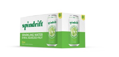 Spindrift Lime Flavored Sparkling Seltzer Water, 12 oz., 24 Cans/Carton (0-4108-0010)