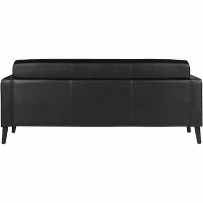 Lorell Clarke Series Vinyl Sofa, Black (LLR86950)