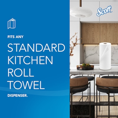 Scott Recycled Paper Towels, 1-ply, 128 Sheets/Roll, 20 Rolls/Pack (41482)