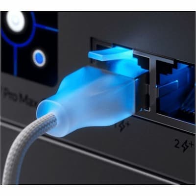 Ubiquiti 16.40 ft. CAT-6a Ethernet Cable, 28 AWG, White (UACC-CABLE-PATCH-EL-C6A-5)