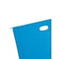 Smead Hanging File Folders, 1/5-Cut Adjustable Tab, Legal Size, Sky Blue, 25/Box (64370)