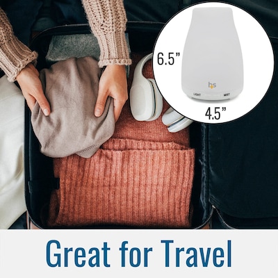 HealthSmart Evaporative Cool Mist Tabletop Humidifier, 150ml, White (40-510-000)