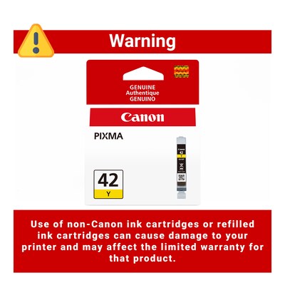 Canon 42 Yellow Standard Yield Ink Cartridge   (6387B002)