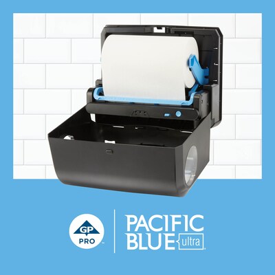 Pacific Blue Ultra Hardwound Paper Towels, 1-ply, 400 ft./Roll, 6 Rolls/Carton (26610)