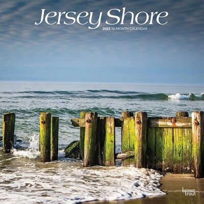 2023 BrownTrout Jersey Shore 12 x 12 Monthly Wall Calendar, (9781975451899)