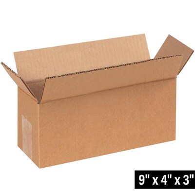 9 x 4 x 3 Shipping Boxes, 32 ECT, 25/Bundle (943)
