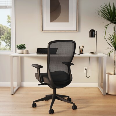 Workplace2.0™ 72"W x 24"D Writing Desk, Silver Mesh (UN57478)