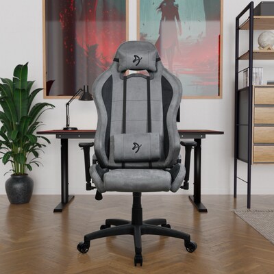 Arozzi Torretta Supersoft Microfiber Ergonomic Racing Gaming Chair, Anthracite (TORRETTA-SPSF-ANT)