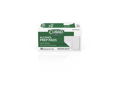 Curad 1" x 1" Alcohol Pads, 200/Box, 20 Boxes/Carton (CUR45581RBIXX)