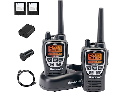 Midland GXT3000 Two Way Radio Kit, Black (GXT3000VP4)