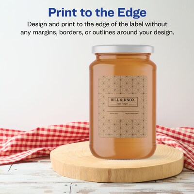 Avery Laser/Inkjet Rectangle Multipurpose Labels, 4" x 3-1/3", Kraft Brown, 400 Labels/Box ( 94223)