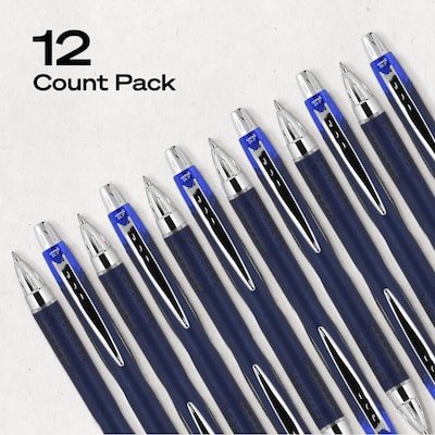 uni-ball JETSTREAM RT Retractable Ballpoint Pens, Fine Point, 0.7mm, Blue Ink, Dozen (62153)